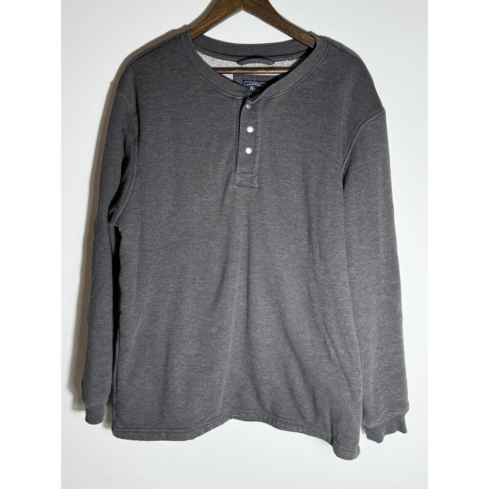 Bass And Co Men’s 2XL Sherpa Lined Thermal Long Sleeve Shirt Storm Outdoor